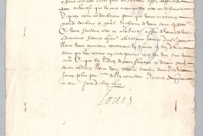 Lettre de Louis XIII aux consuls de Foix. - Agrandir l'image 2 sur 10, fenêtre modale