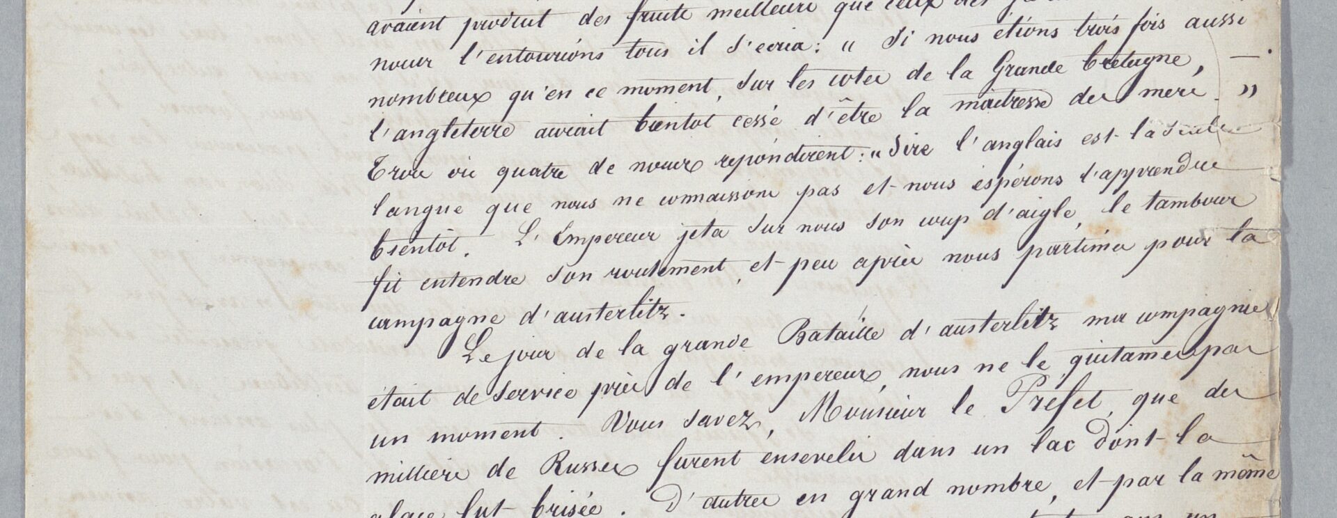 Lettre de Gabriel Joseph Heuillet au préfet de l’Ariège