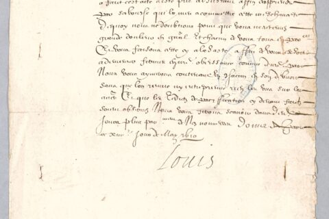 Lettre de Louis XIII aux consuls de Foix