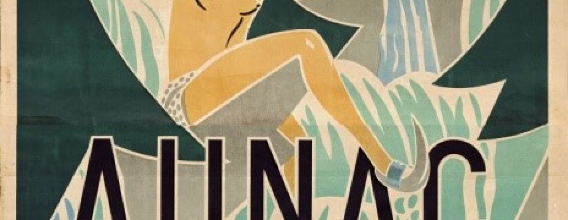 Affiche publicitaire de l'eau pétillante d'Aunac.