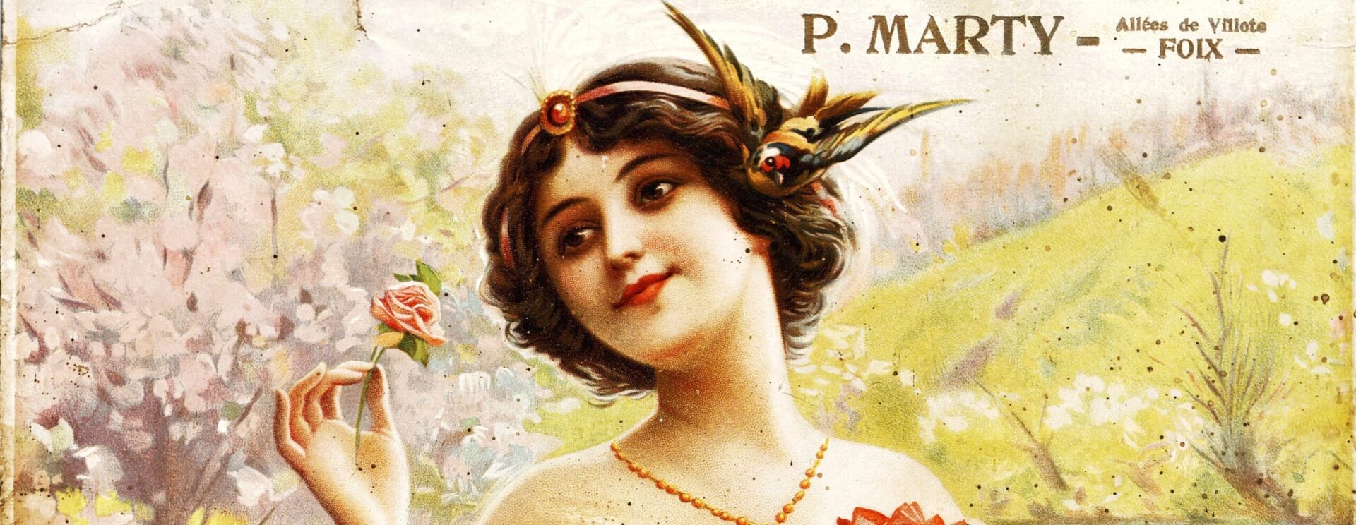 Affiche publicitaire de Gaspar Camps i Junyent représentant une mimonette