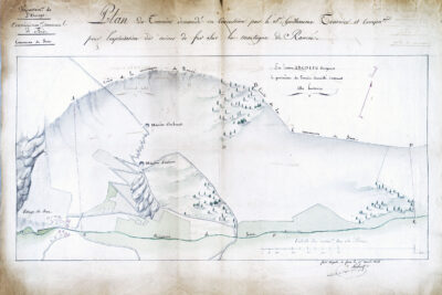 Plan de la mine du Rancié. - Agrandir l'image 1 sur 9, fenêtre modale