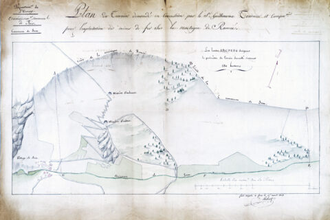 Plan de la mine du Rancié.