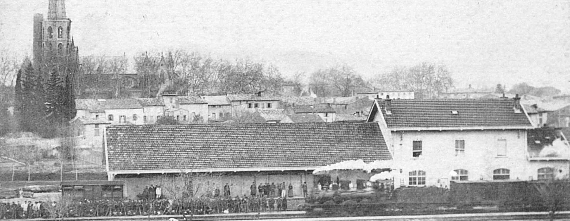 Carte postale de la gare de Mirepoix.
