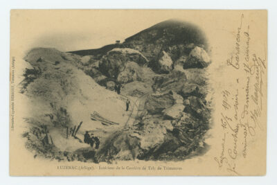 Carte postale de la vue extérieure des talcs de Luzenac - Agrandir l'image 6 sur 10, fenêtre modale